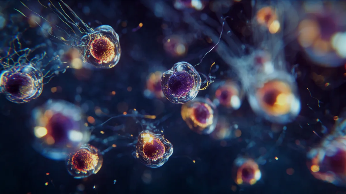 Evolution at a nano scale amino acids lifes spark macro photo