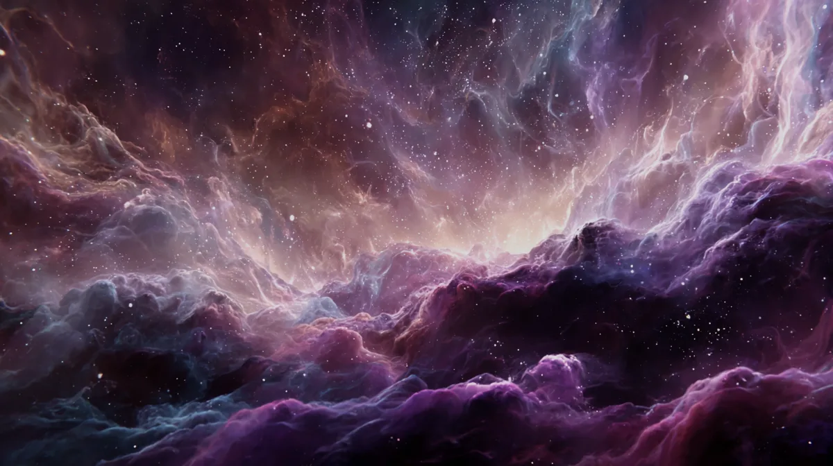 Dark multi colored space nebular the face of creation made fr