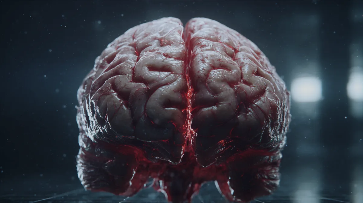 An anatomical image of the human brain close up ultrarealisti